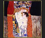 Gustav Klimt mother and child painting